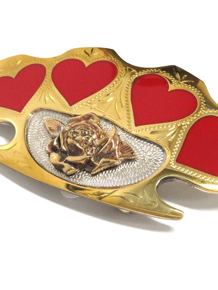 heart shaped brass knuckles