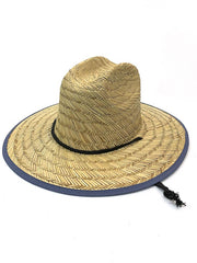 Dorfman Pacific MS401OS-NAT American Flag Straw Lifeguard Hat Natural frotn view. If you need any assistance with this item or the purchase of this item please call us at five six one seven four eight eight eight zero one Monday through Saturday 10:00a.m EST to 8:00 p.m EST