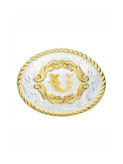 Montana Silversmiths Initial Gold Filigree Western Belt Buckle 5000A (Small) . If you need any assistance with this item or the purchase of this item please call us at five six one seven four eight eight eight zero one Monday through Saturday 10:00a.m EST to 8:00 p.m EST