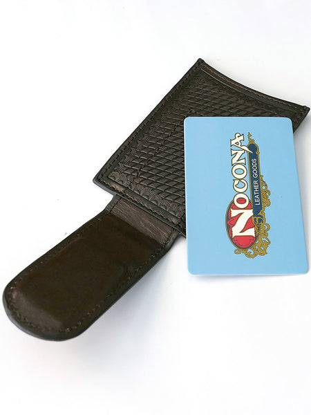 Nocona N5426504 Mens Red Floral Inlay Magnet Western Money Clip Inside view. If you need any assistance with this item or the purchase of this item please call us at five six one seven four eight eight eight zero one Monday through Saturday 10:00a.m EST to 8:00 p.m EST