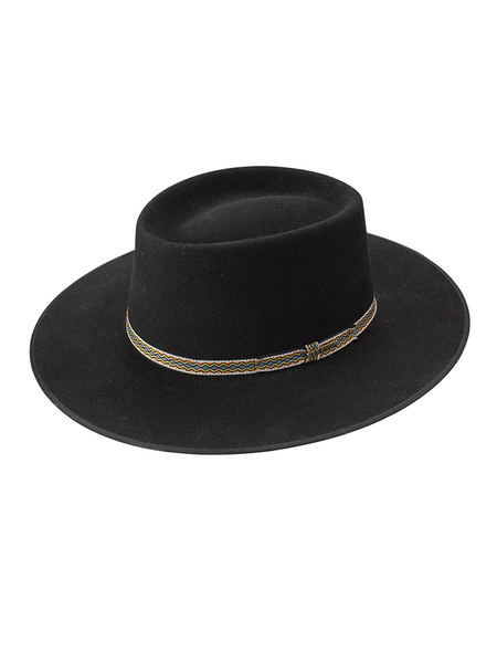 Stetson OWYNCY-783007 Yancy Outdoor Wool Hat Black front-side view