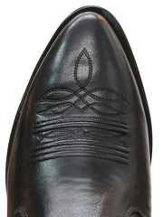 Old West MZ7080 Mens Side Zipper Riding Boots Black Toe - Old West Boots