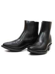 Old West MZ7080 Mens Side Zipper Riding Boots Black on Display - Old West Boots
