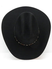 Resistol RFBLKR-524207 BLACK ROCK George Strait Collection Felt Hat Black  view from above. If you need any assistance with this item or the purchase of this item please call us at five six one seven four eight eight eight zero one Monday through Saturday 10:00a.m EST to 8:00 p.m EST
