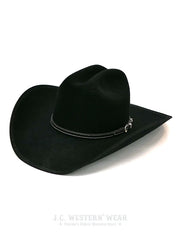 Resistol RFHELR-5240 Heeler 6X Felt Cowboy Hat Black George Strait Collection Front