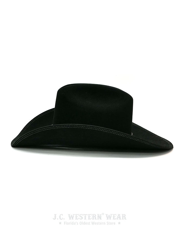 Resistol RFHELR-5240 Heeler 6X Felt Cowboy Hat Black George Strait Collection Front
