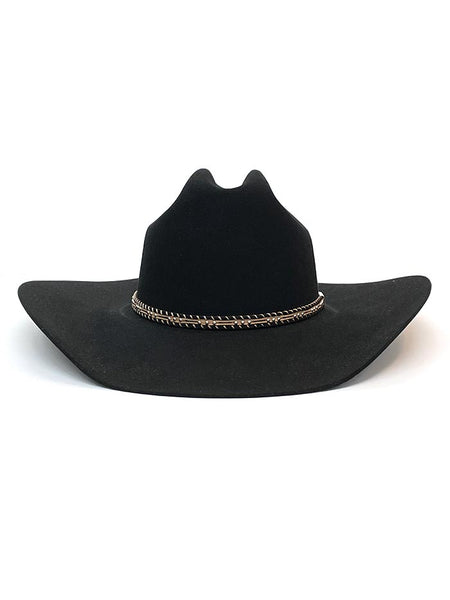 Resistol RFSDBK-724207 George Strait Saddlebrook 6X Felt Hat Black front view. If you need any assistance with this item or the purchase of this item please call us at five six one seven four eight eight eight zero one Monday through Saturday 10:00a.m EST to 8:00 p.m EST