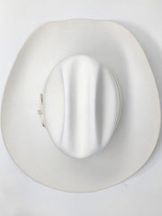 Resistol RWPGNT-754072 PAGEANT 4X Felt Western Hat White top view. If you need any assistance with this item or the purchase of this item please call us at five six one seven four eight eight eight zero one Monday through Saturday 10:00a.m EST to 8:00 p.m EST