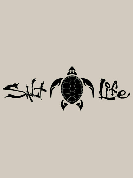 Salt Life SA864 Signature Turtle Decal Sticker black. If you need any assistance with this item or the purchase of this item please call us at five six one seven four eight eight eight zero one Monday through Saturday 10:00a.m EST to 8:00 p.m EST