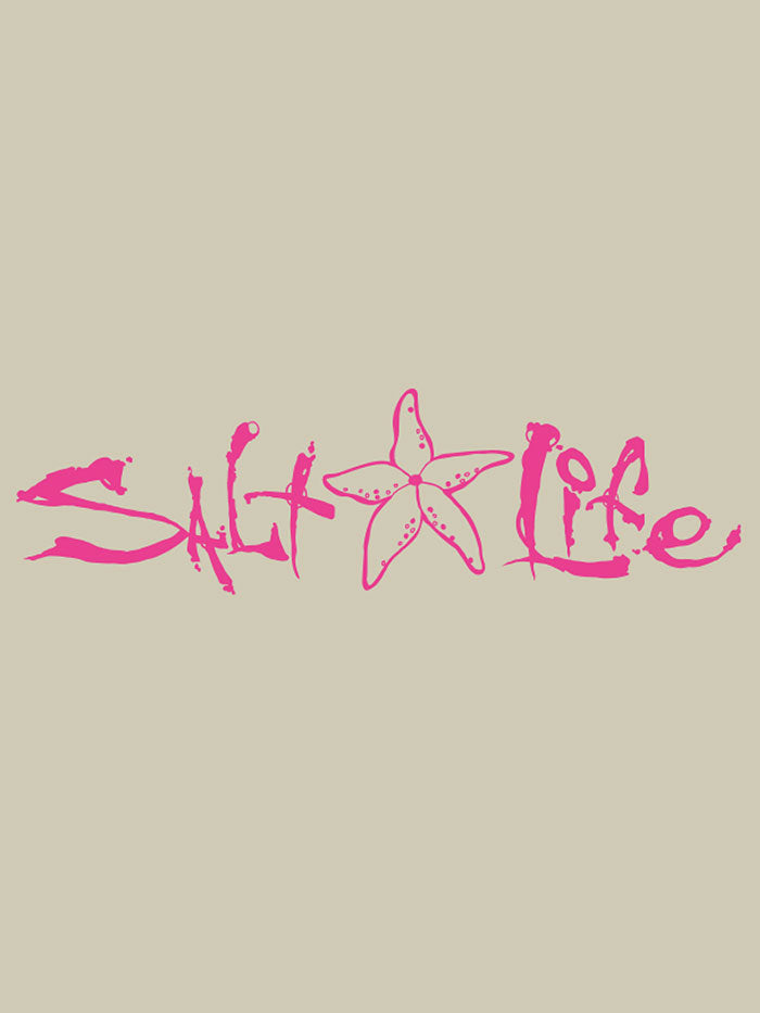 Salt Life SAD905 Signature Starfish Decal Sticker WHITE