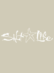 Salt Life SAD905 Signature Starfish Decal Sticker WHITE