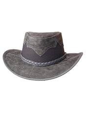 American Hat Makers SIROCCO Wide Brim Sun Hat Bomber Grey front view. If you need any assistance with this item or the purchase of this item please call us at five six one seven four eight eight eight zero one Monday through Saturday 10:00a.m EST to 8:00 p.m EST