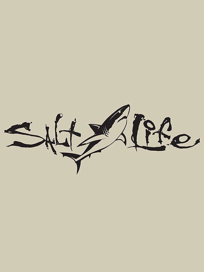 Salt Life SAD925 Signature Shark Decal Sticker BLACK