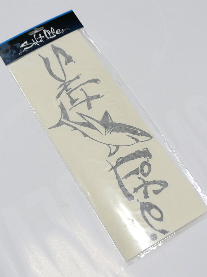 Salt Life SAD925 Signature Shark Decal Sticker BLACK