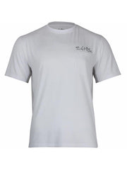 Salt Life SLM6082 Mens Fusion Performance SS Pocket Fishing Tee White front view. If you need any assistance with this item or the purchase of this item please call us at five six one seven four eight eight eight zero one Monday through Saturday 10:00a.m EST to 8:00 p.m EST