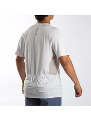 Salt Life SLM6082 Mens Salt Life SLM6082-WHITE Men's SLX UVapor performance short sleeve pocket tee back view. If you need any assistance with this item or the purchase of this item please call us at five six one seven four eight eight eight zero one Monday through Saturday 10:00a.m EST to 8:00 p.m EST