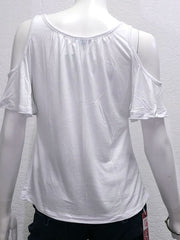 Santiki 4466-1033 Womens Delta Top White back view. If you need any assistance with this item or the purchase of this item please call us at five six one seven four eight eight eight zero one Monday through Saturday 10:00a.m EST to 8:00 p.m EST