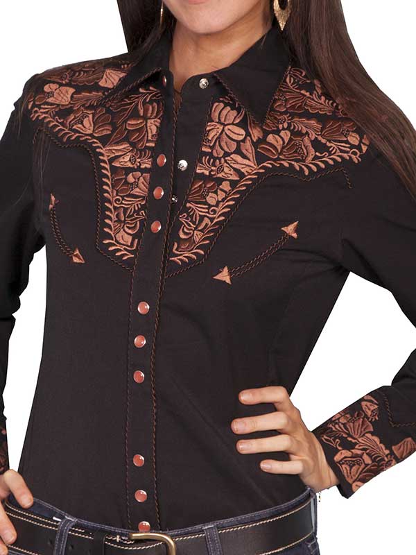 Scully Women's PL-879 WESTERN SNAP SHIRT