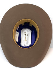 Serratelli BANDERA-NUT 10X Beaver Bandera Felt Cowboy Hat Nutmeg inside view. If you need any assistance with this item or the purchase of this item please call us at five six one seven four eight eight eight zero one Monday through Saturday 10:00a.m EST to 8:00 p.m EST