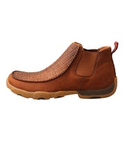 Twisted X MDMG004 Mens 4 Inch Chelsea Driving Moc Tan Spice outter side view. If you need any assistance with this item or the purchase of this item please call us at five six one seven four eight eight eight zero one Monday through Saturday 10:00a.m EST to 8:00 p.m EST