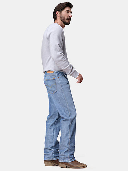 Levi's 37681-0005 Mens Western Fit Jean Passing Time side view. If you need any assistance with this item or the purchase of this item please call us at five six one seven four eight eight eight zero one Monday through Saturday 10:00a.m EST to 8:00 p.m EST