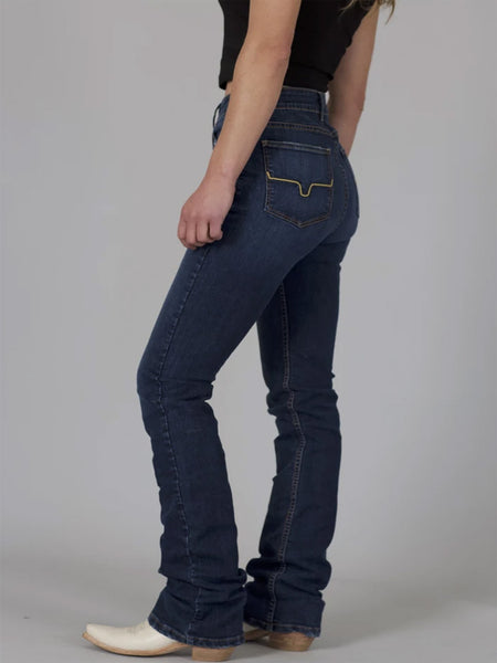 Kimes Ranch 41925 Womens Sarah Ring Spun Denim Jeans Blue side view. If you need any assistance with this item or the purchase of this item please call us at five six one seven four eight eight eight zero one Monday through Saturday 10:00a.m EST to 8:00 p.m EST