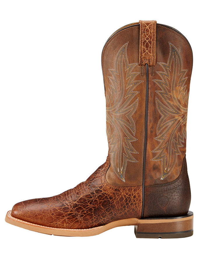 Ariat 10017381 Mens Cowhand Wide Square Western Boot Adobe Clay FRONT SIDE. If you need any assistance with this item or the purchase of this item please call us at five six one seven four eight eight eight zero one Monday through Saturday 10:00a.m EST to 8:00 p.m EST