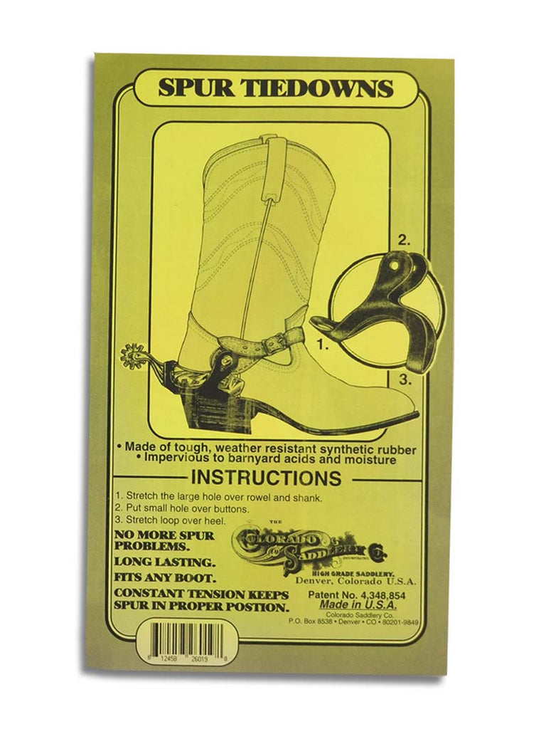 Colorado Saddlery Three Point Spur Tie Downs