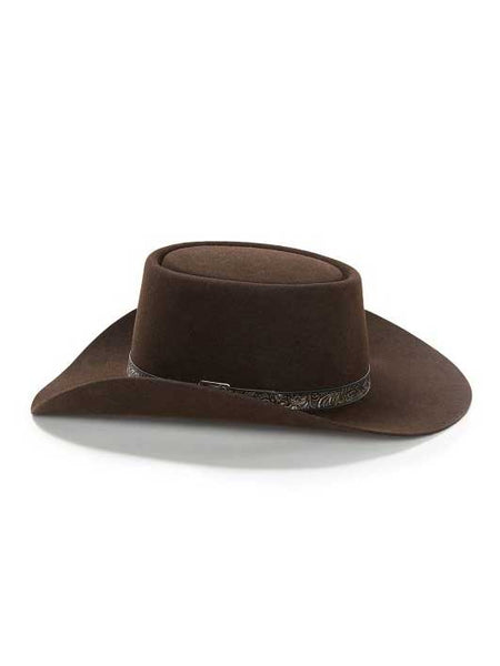Stetson Mens Revenger 4X Cowboy Hat SBRVGR-463422 Chocolate SIDE