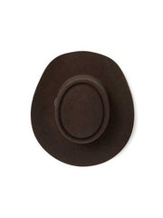Stetson SBRVGR-463422 Revenger 4X Cowboy Hat Chocolate top view from above. If you need any assistance with this item or the purchase of this item please call us at five six one seven four eight eight eight zero one Monday through Saturday 10:00a.m EST to 8:00 p.m EST