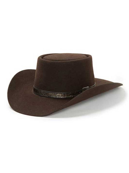 Stetson Mens Revenger 4X Cowboy Hat SBRVGR-463422 Chocolate SIDE FRONT
