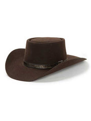 Stetson SBRVGR-463422 Revenger 4X Cowboy Hat Chocolate front and side view. If you need any assistance with this item or the purchase of this item please call us at five six one seven four eight eight eight zero one Monday through Saturday 10:00a.m EST to 8:00 p.m EST