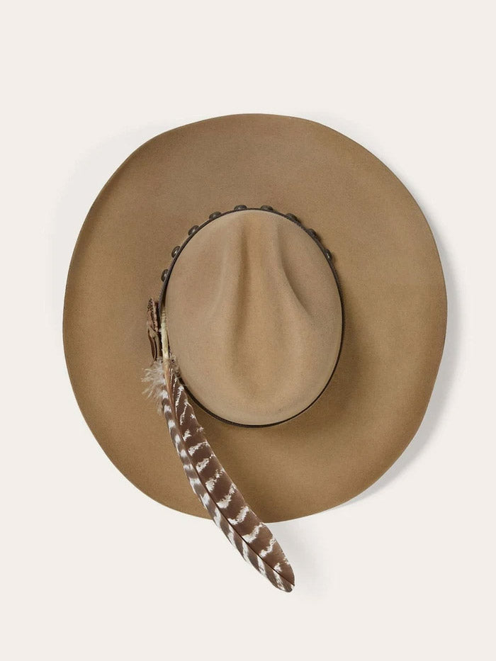 Stetson SBBBOW-6943 Mens Broken Bow 4X Cowboy Hat Buck Side Front.If you need any assistance with this item or the purchase of this item please call us at five six one seven four eight eight eight zero one Monday through Saturday 10:00a.m EST to 8:00 p.m EST