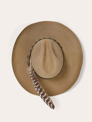 Stetson SBBBOW-6943 Mens Broken Bow 4X Cowboy Hat Buck Top View. If you need any assistance with this item or the purchase of this item please call us at five six one seven four eight eight eight zero one Monday through Saturday 10:00a.m EST to 8:00 p.m EST