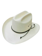 Stetson SSCRCMK603681 Carson 10X Straw Western Hat Natural front and side view