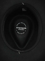 Stetson SWSTFE-813207S0 Santa Fe Wool Crushable Western Hat Black inside view. If you need any assistance with this item or the purchase of this item please call us at five six one seven four eight eight eight zero one Monday through Saturday 10:00a.m EST to 8:00 p.m EST