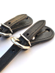 Tough 1 78-3643L Ladies Leather Show Western Spur Straps close up of buckle. If you need any assistance with this item or the purchase of this item please call us at five six one seven four eight eight eight zero one Monday through Saturday 10:00a.m EST to 8:00 p.m EST