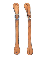 Tough 1 78-3643 Mens Leather Western Spur Straps front view light oil. If you need any assistance with this item or the purchase of this item please call us at five six one seven four eight eight eight zero one Monday through Saturday 10:00a.m EST to 8:00 p.m EST