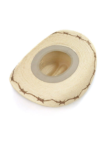 SunBody HGKC-BW2 Kids Cattleman Barbed Wire Straw Hat Natural inside view. If you need any assistance with this item or the purchase of this item please call us at five six one seven four eight eight eight zero one Monday through Saturday 10:00a.m EST to 8:00 p.m EST