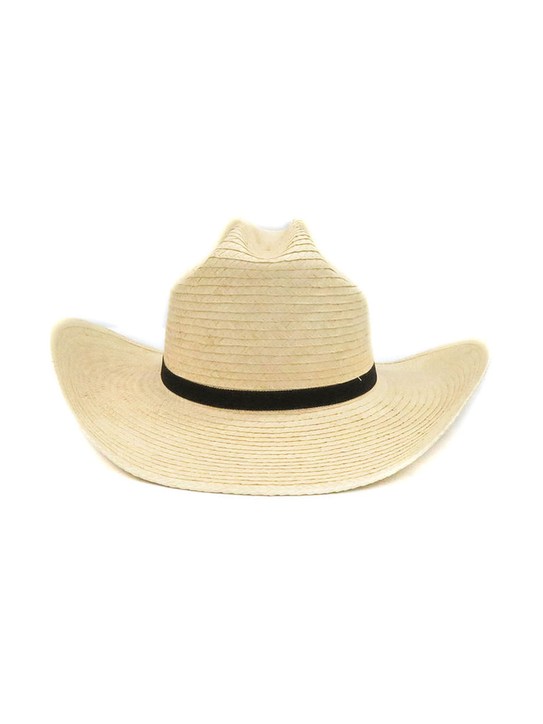 SunBody HGKC Kid's Cattleman Handcrafted Straw Hat Natural side / front view