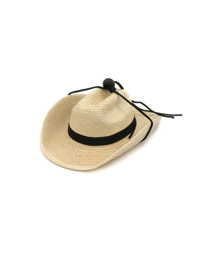 SunBody MINI Cattleman Palm Leaf Cowboy Hat Natural front view. If you need any assistance with this item or the purchase of this item please call us at five six one seven four eight eight eight zero one Monday through Saturday 10:00a.m EST to 8:00 p.m EST