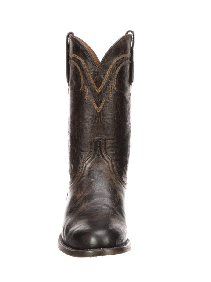 Lucchese T0122.C2 Mens Jasper 1883 Lonestar Roper Boots Chocolate outter side / front view. If you need any assistance with this item or the purchase of this item please call us at five six one seven four eight eight eight zero one Monday through Saturday 10:00a.m EST to 8:00 p.m EST