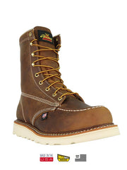 Thorogood 804-4478 Mens 8″ Trail Crazyhorse MAXWear Wedge Safety Toe Boot front view. If you need any assistance with this item or the purchase of this item please call us at five six one seven four eight eight eight zero one Monday through Saturday 10:00a.m EST to 8:00 p.m EST