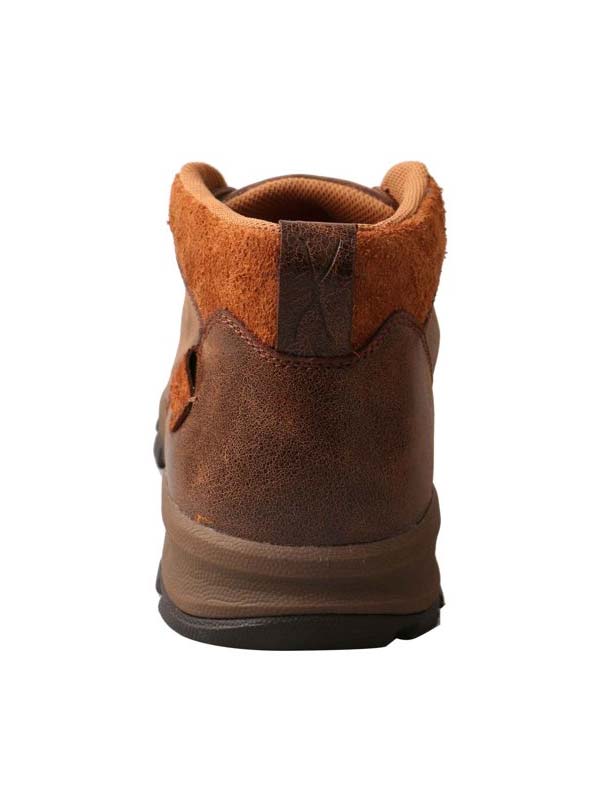 Twisted X MHKW002 Mens Waterproof Hiker Shoe Brown front and side view. If you need any assistance with this item or the purchase of this item please call us at five six one seven four eight eight eight zero one Monday through Saturday 10:00a.m EST to 8:00 p.m EST