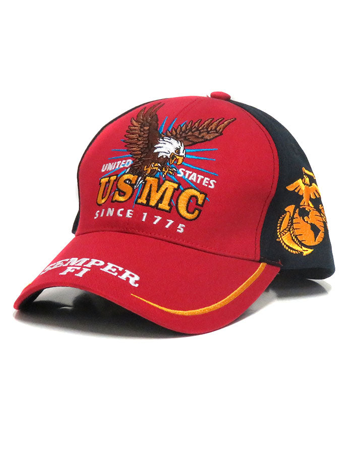 Military Services USMC Victory Marines Embroidered Cap 2-Tone Hat