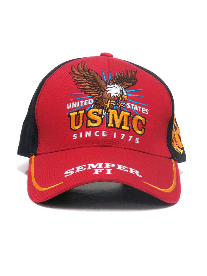 Military Services USMC Victory Marines Embroidered Cap 2-Tone Hat