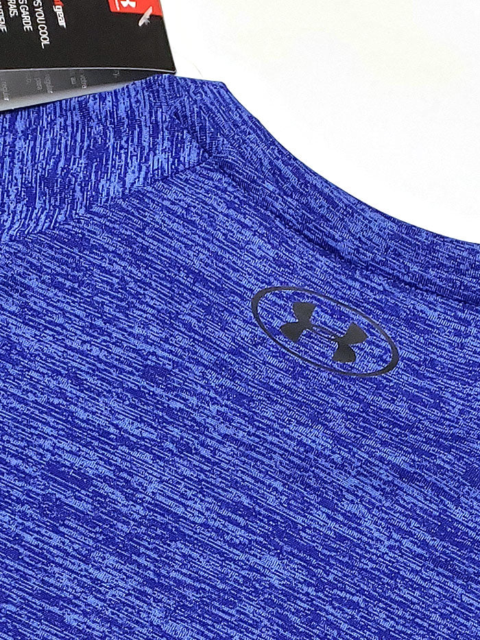 Under Armour 1326413-403 Mens Tech 2.0 Short Sleeve T-Shirt Blue Heather
