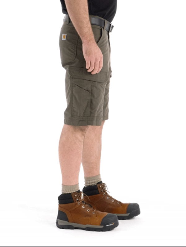 Carhartt 103543-217 Mens Force Relaxed Fit Ripstop Cargo Work Short Tarmac front view.If you need any assistance with this item or the purchase of this item please call us at five six one seven four eight eight eight zero one Monday through Saturday 10:00a.m EST to 8:00 p.m EST