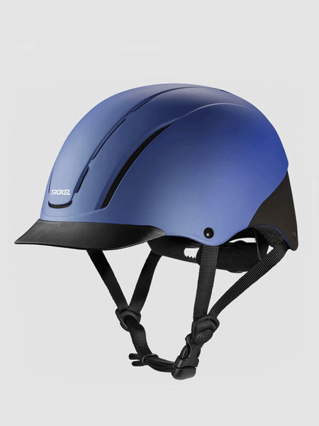 Troxel 04-547 Spirit™ Low Profile Equestrian Helmet Periwinkle Duratec front and side view. If you need any assistance with this item or the purchase of this item please call us at five six one seven four eight eight eight zero one Monday through Saturday 10:00a.m EST to 8:00 p.m EST