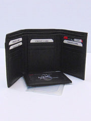 Western Express WE-MIN-2304-BLK Men's Genuine Leather Tri-Fold Wallet Black. If you need any assistance with this item or the purchase of this item please call us at five six one seven four eight eight eight zero one Monday through Saturday 10:00a.m EST to 8:00 p.m EST